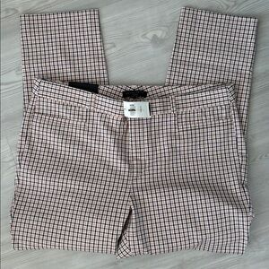 NWT Banana Republic Size 14 Classic Sloan - Pink Plaid